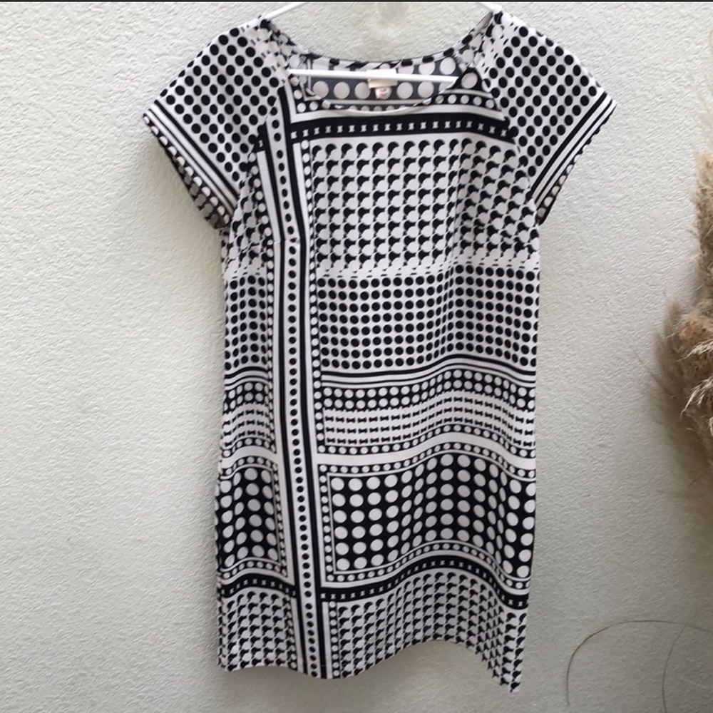 Merona Casual Black and White Dress